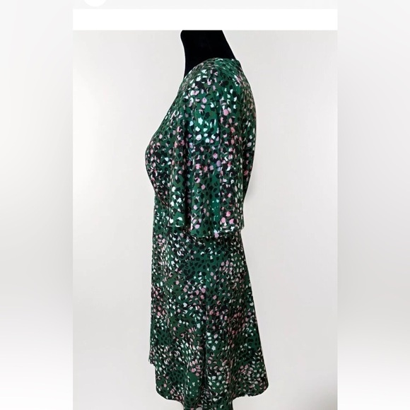 Topshop Dress Size 8 Pink Green Cutout Back Party Girly Wedding Guest Pretty EUC - Picture 3 of 10